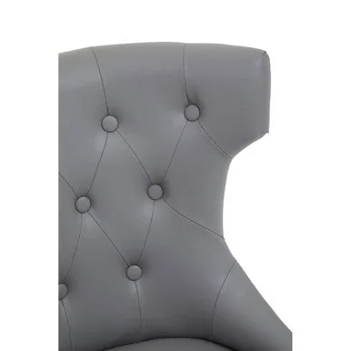Walson Grey Leather Home Office Chair