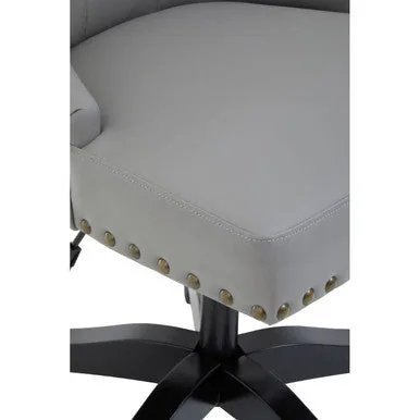 Walson Grey Leather Home Office Chair