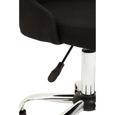 Brent Black & Chrome Home Office Chair