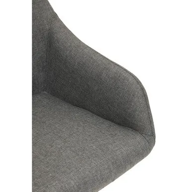 Brent Tufted Grey & Black Home Office Chair