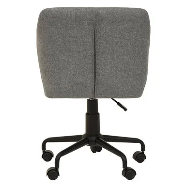 Brent Tufted Grey & Black Home Office Chair