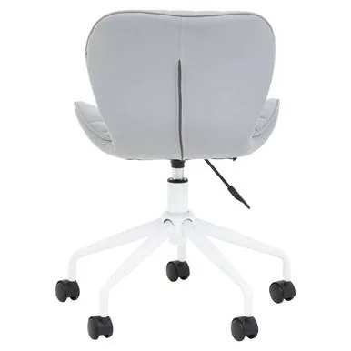 Brent Grey & White Home Office Chair
