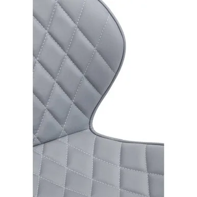 Brent Grey & White Home Office Chair
