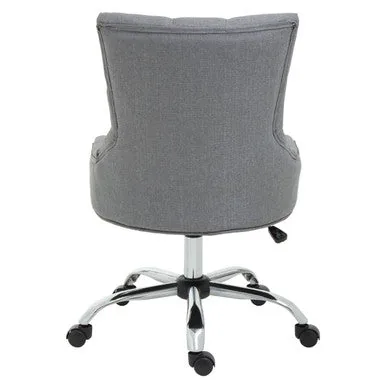 Anita Grey Fabric & Chrome Base Home Office Chair