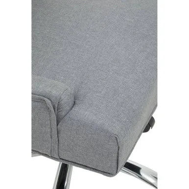 Anita Grey Fabric & Chrome Base Home Office Chair