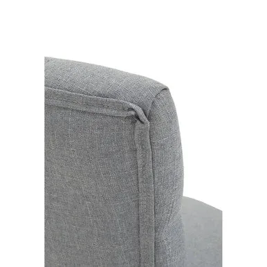 Anita Grey Fabric & Chrome Base Home Office Chair