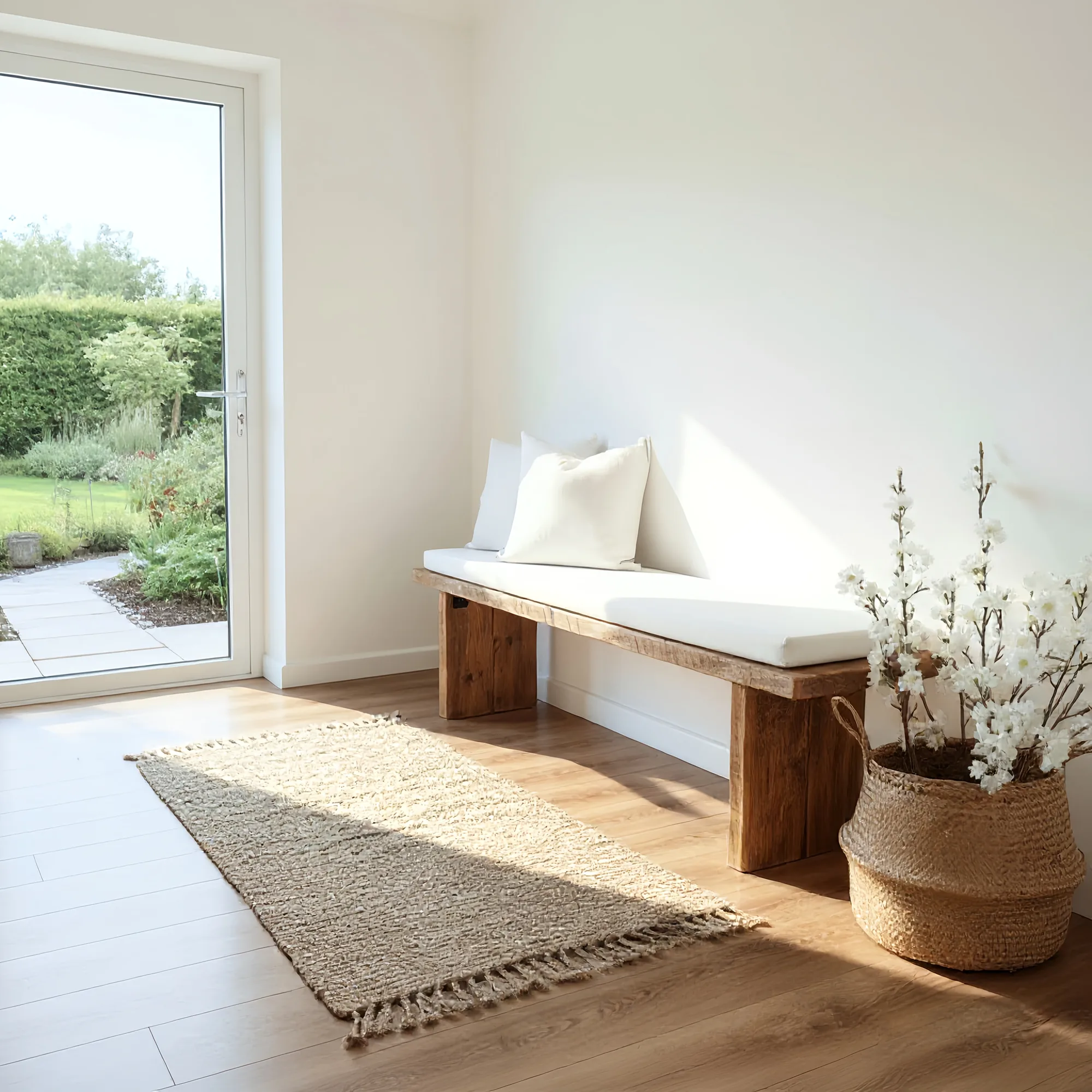Nordic Bench Rustic Bench For Entryway