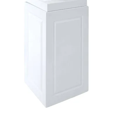 Josten White Plant Pot With Pillar
