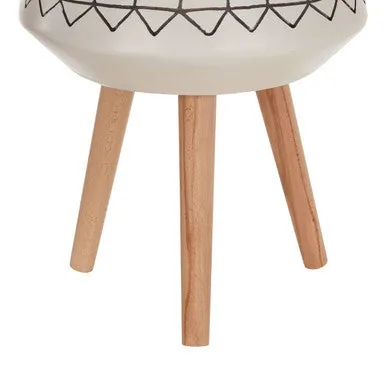 Darnell White & Black Large Plant Pot