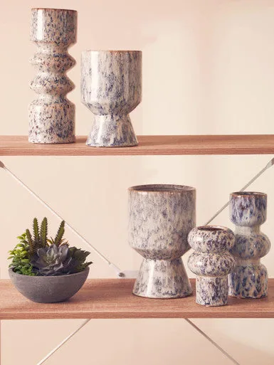 Shai Large Stoneware Beige Planter