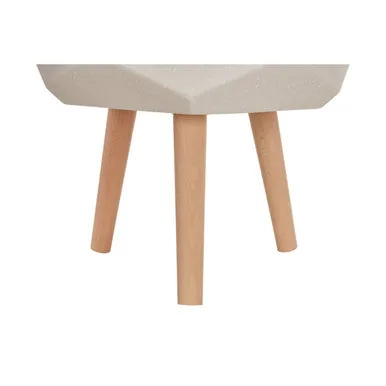 Darnell White Geometric Planter With Legs