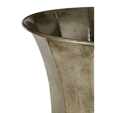 Reza Set Of 3 Antique Silver Planters