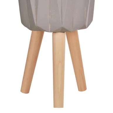 Darnell Small Greyt Faceted Planter