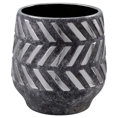 Helaine Grey & Silver Large Ceramic Planter