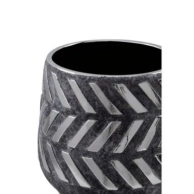 Helaine Grey & Silver Large Ceramic Planter