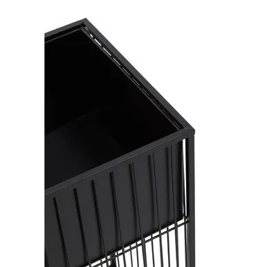 Alden Floor Standing Iron Black Planter