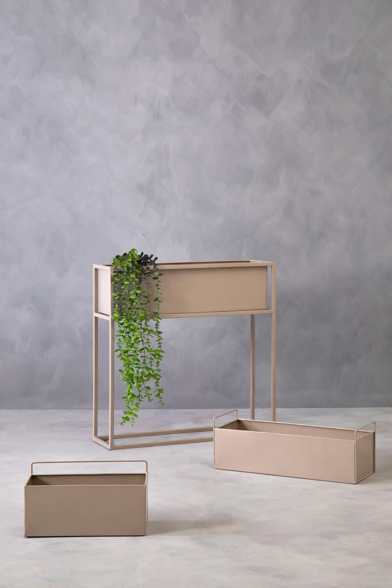 Asher Floor Standing Natural Plant Box