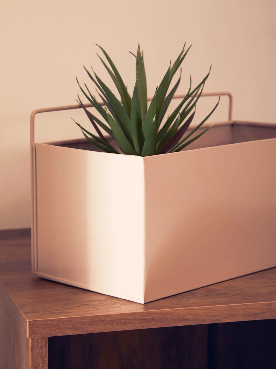 Asher Wall Plant Box Grey Natural