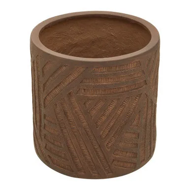 Darnell Brown Textured Planter