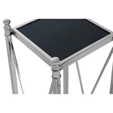 Hoffmann Plant Stand Glass Black Modern