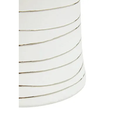 Haldis Small White & Silver Ceramic Planter
