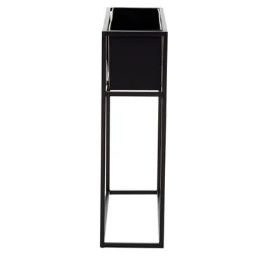 Asher Floor Standing Black Plant Box