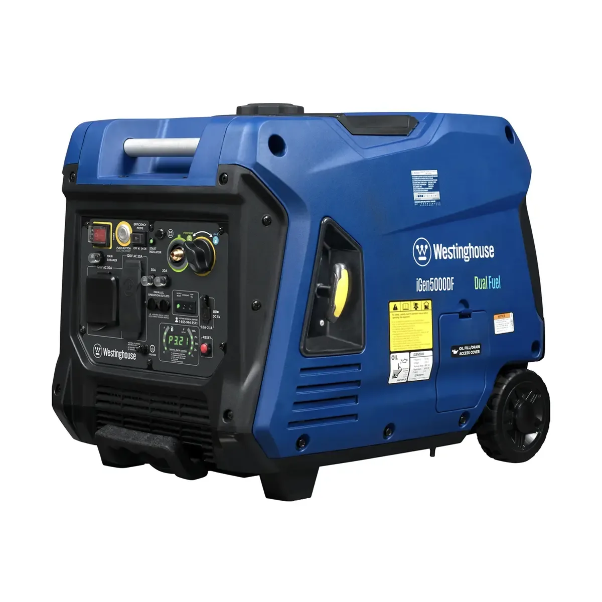 Westinghouse iGen5000DF Inverter Generator – Dual Fuel