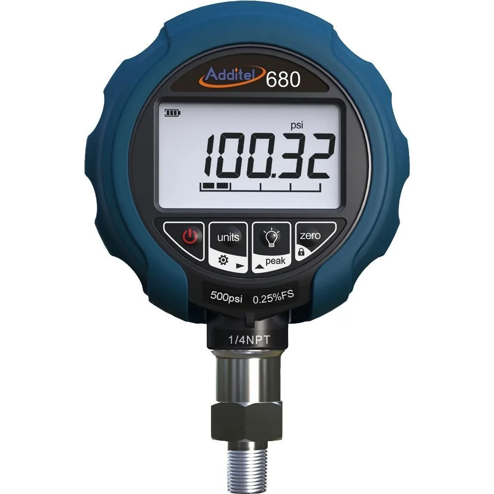 Additel ADT680-05-GP100-BAR-N Digital Pressure Gauge 7 bar, gauge Press, 1/4NPT M