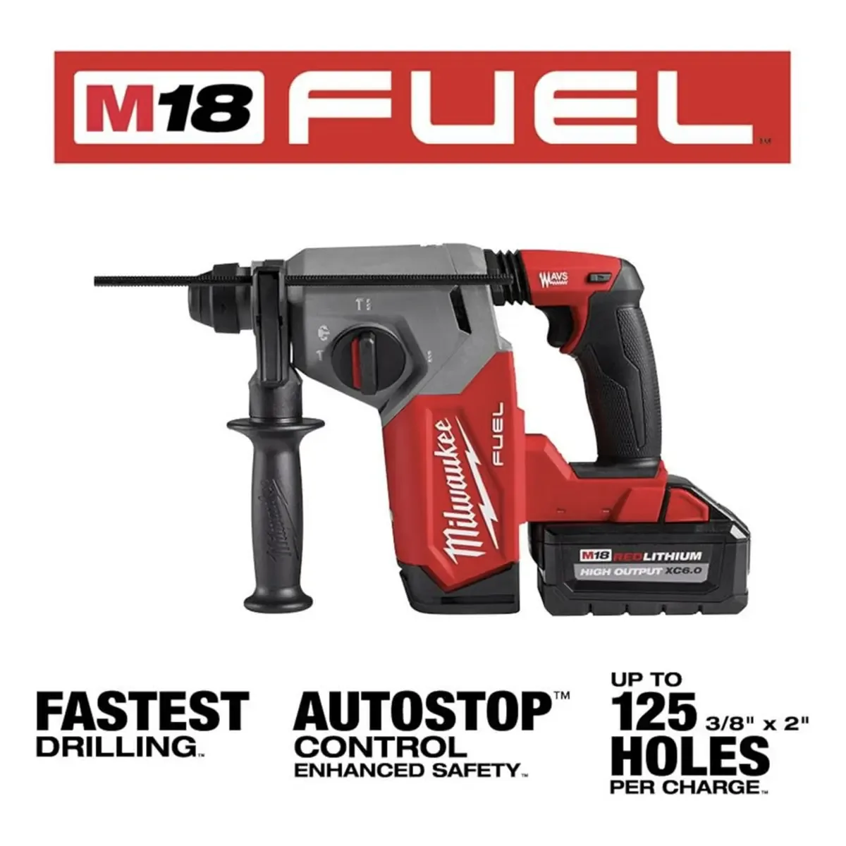 Milwaukee brushless rotary hammer for heavy duty masonry work