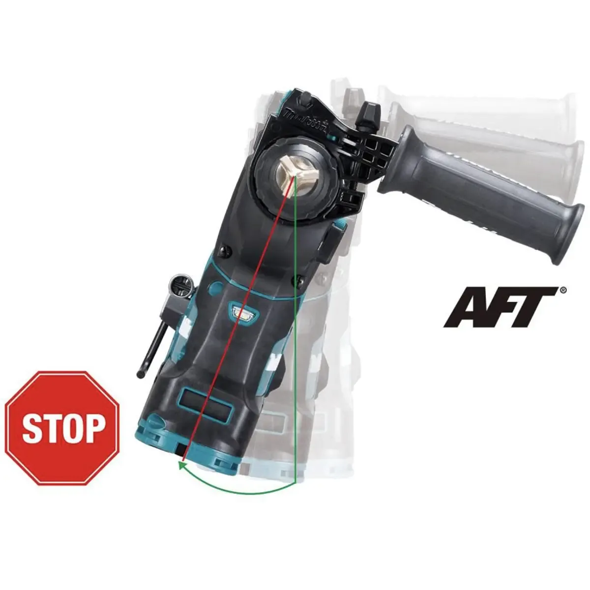 Makita XGT brushless rotary hammer with AWS dust extraction feature
