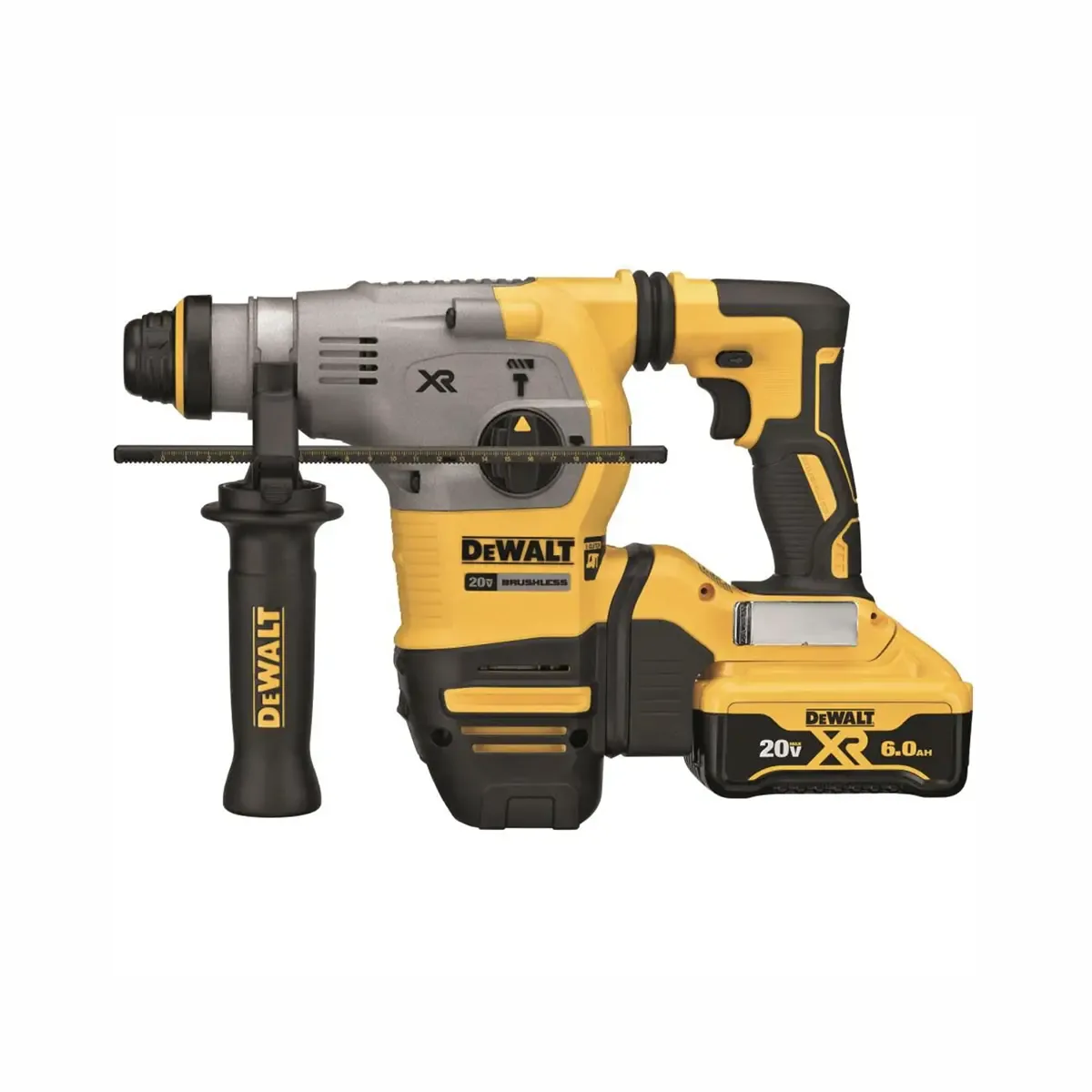 DeWalt brushless SDS Plus rotary hammer for concrete drilling
