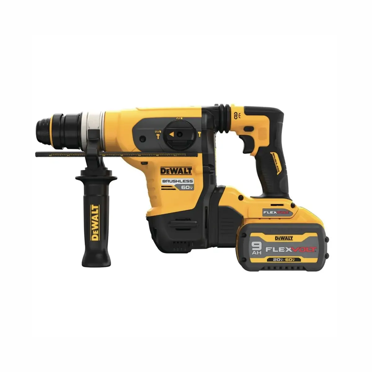 DeWalt brushless SDS Plus rotary hammer for concrete drilling
