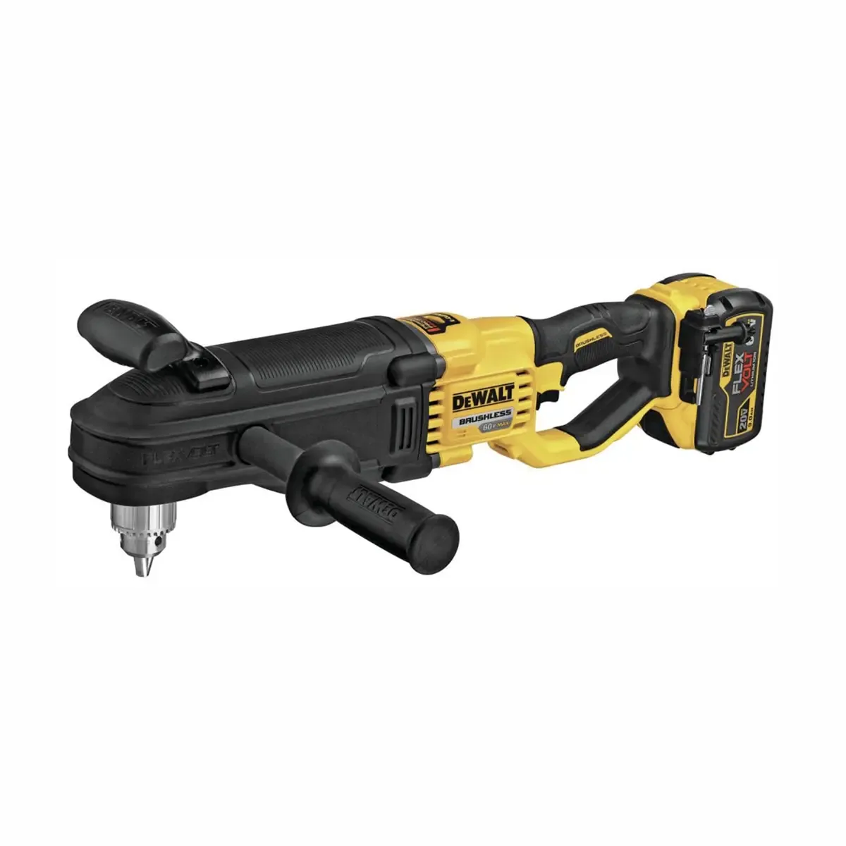 DeWalt FLEXVOLT stud and joist drill with side handle