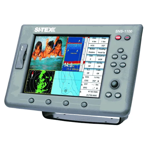 SI-TEX SNS-1100 CHARTPLOTTER W/ EXTERNAL GPS ANTENNA