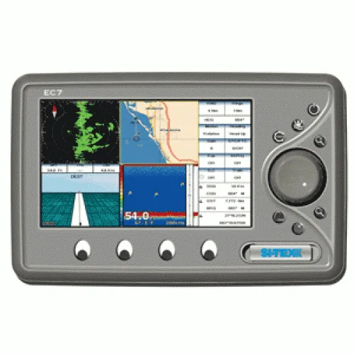 SI-TEX EC7EF CHARTPLOTTER W/ EXTERNAL ANTENNA & FISHFINDER