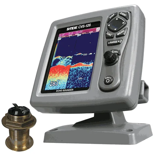 SI-TEX CVS-126 DUAL FREQ ECHO SOUNDER W/B60 20DEG DUCER B-60-20-CX