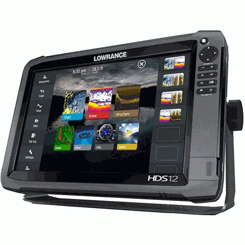LOWRANCE 000-11795-001 HDS-12 GEN3 FISHFINDER/CHARTPLOTTER W/ INSIGHT USA W/83/200 KHZ TRANSOM MOUNT TRANSDUCER