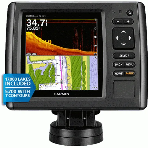 GARMIN ECHOMAP 54DV W/BLUECHART G2 W/O TRANSDUCER