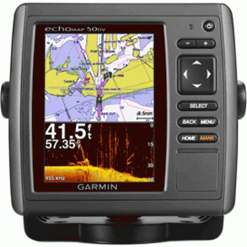 GARMIN ECHOMAP 50DV FISHFINDER/CHARTPLOTTER COMBO W/ 5IN VGA DISPLAY TM TRANSDUCER