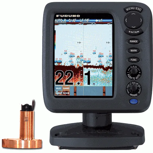 FURUNO FCV627 5.7 FF COMBO W/THRU-HULL TRIDUCER W/FAIR BL 525STID-MSD
