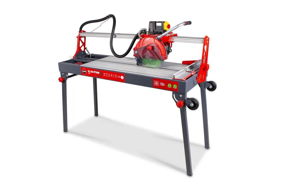 NEW Rubi Tools DC-250 Python 1200 48in Wet Tile Saw 10in Blade