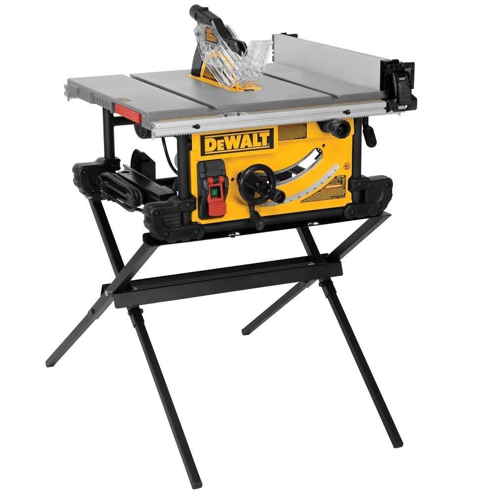 DEWALT 10 In. Job Site Table Saw with Scissor Stand