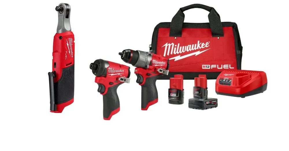 NEW Milwaukee M12 FUEL 3-Tool Combo Kit Bundle