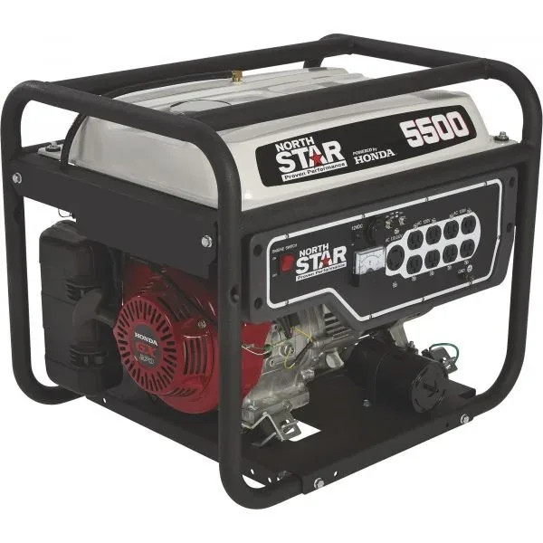 NorthStar Portable Generator w/ Honda GX270 5,500 Peak/4,500 Rated Watts CARB Compliant