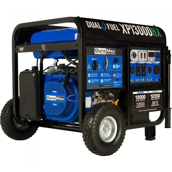 DuroMax XP13000HX Generator Portable Dual Fuel 10500W Electric Start