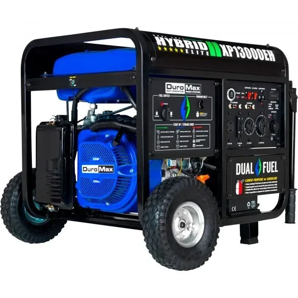 DuroMax XP13000EH Generator Portable Dual Fuel 10500W Electric Start CARB Compliant