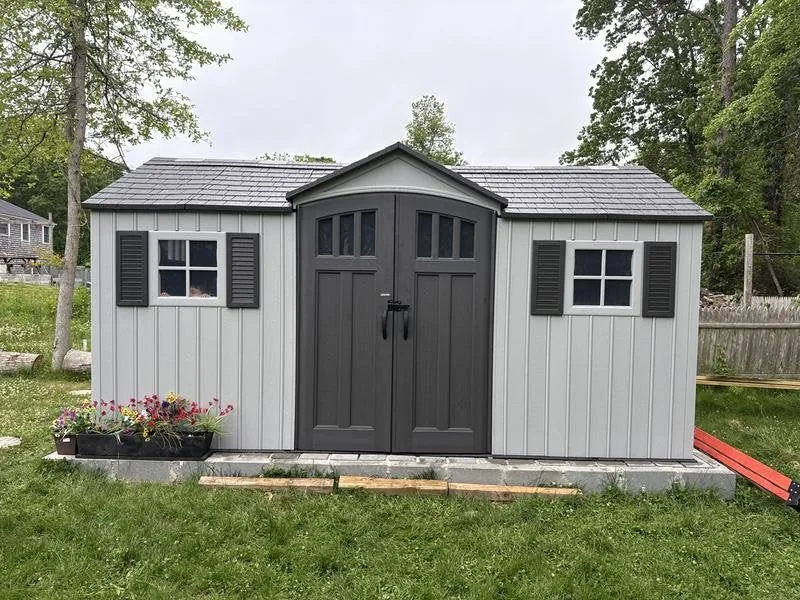 Lifetime 15 x 8 ft. Dual Entry Shed – 60407