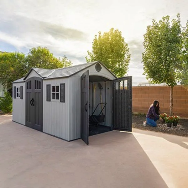 Lifetime 15 x 8 ft. Dual Entry Shed – 60407