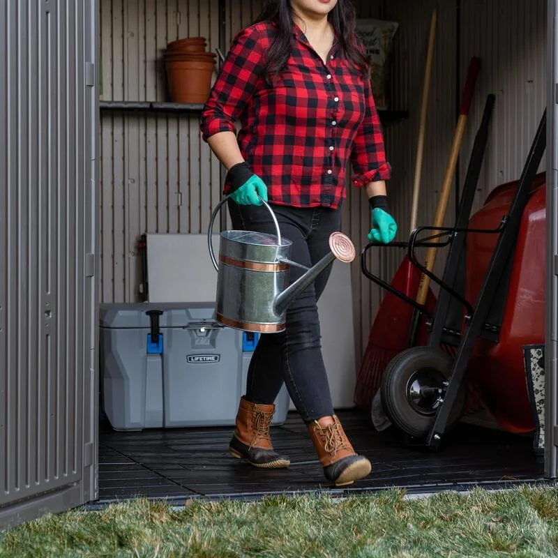 Lifetime 8 ft x 7.5 ft Outdoor Storage Shed – 60396