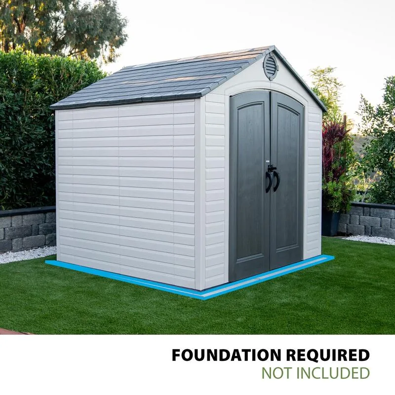 Lifetime 8 ft x 7.5 ft Outdoor Storage Shed – 60396